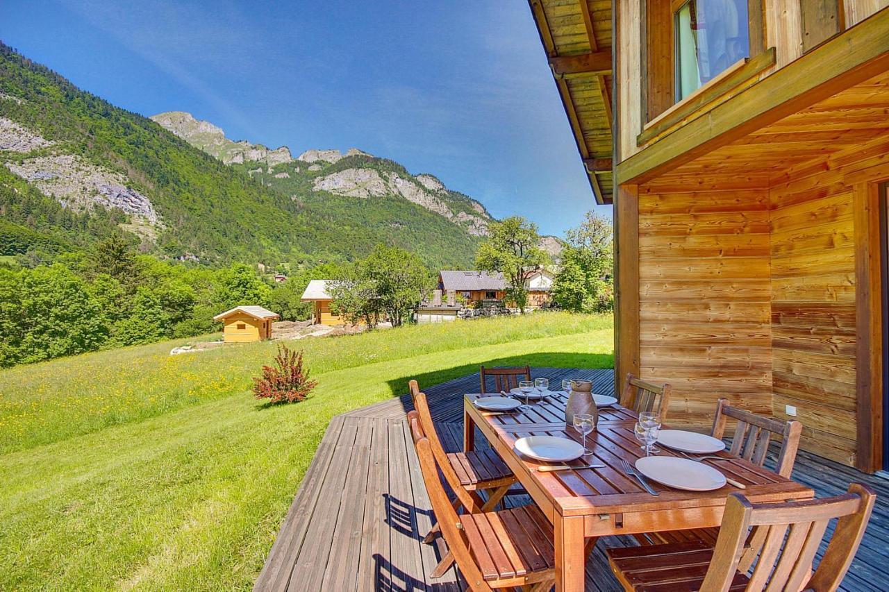 Chalet Wifi - Le Biot - 8 Personnes - Chalet Morand المظهر الخارجي الصورة