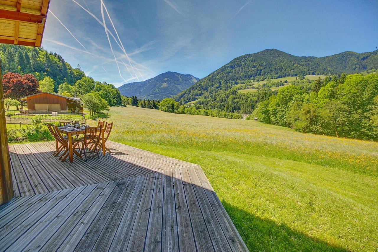 Chalet Wifi - Le Biot - 8 Personnes - Chalet Morand المظهر الخارجي الصورة